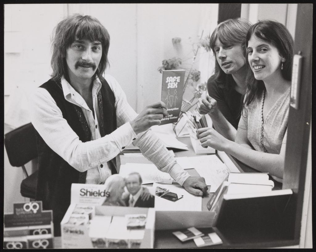 DJ and presenter Stuart Henry visiting London Brook, 1970s