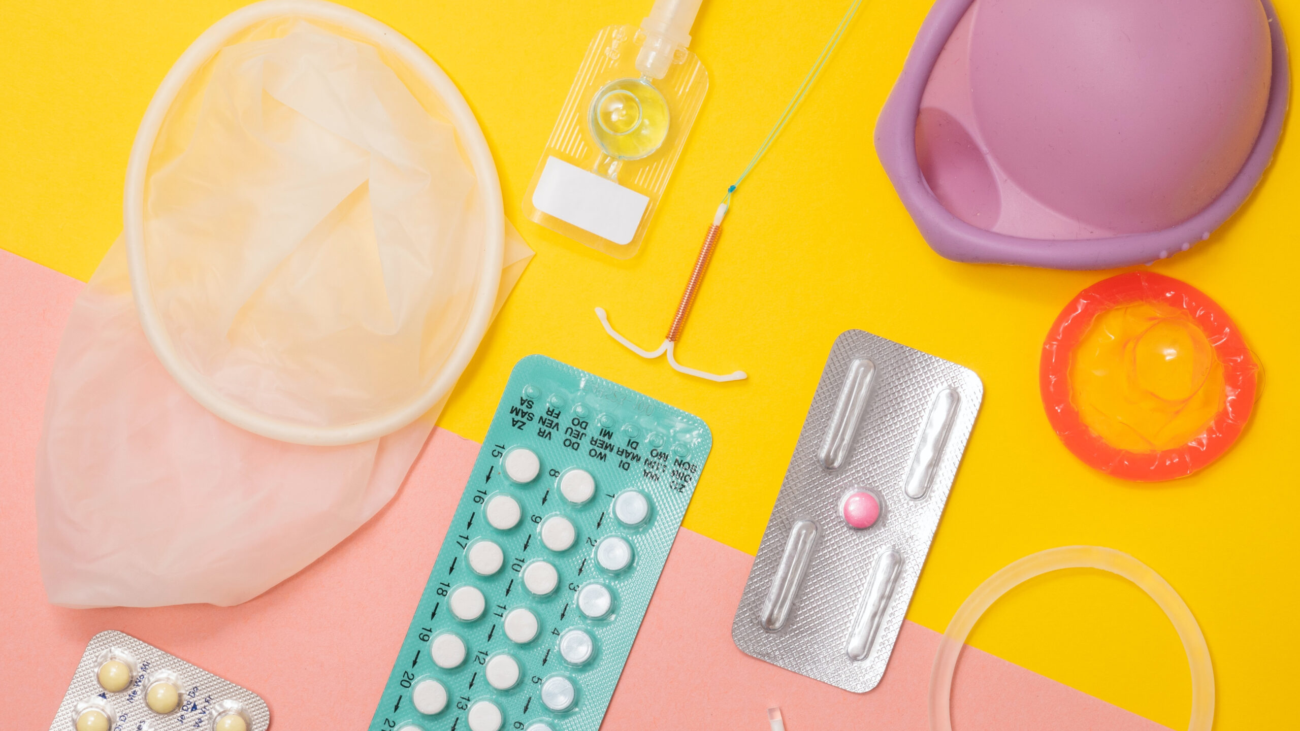 Different contraception methods.