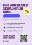 Find your nearest sexual health clinic poster