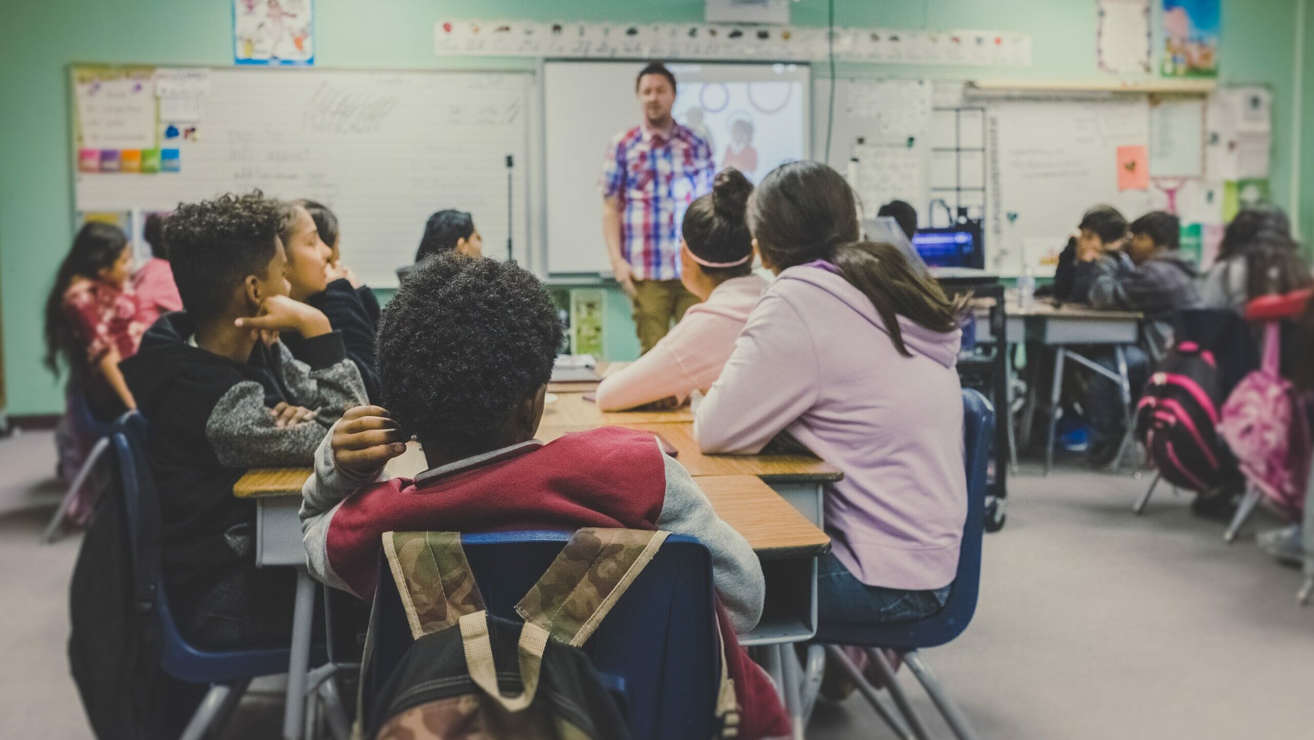 classroom of young people