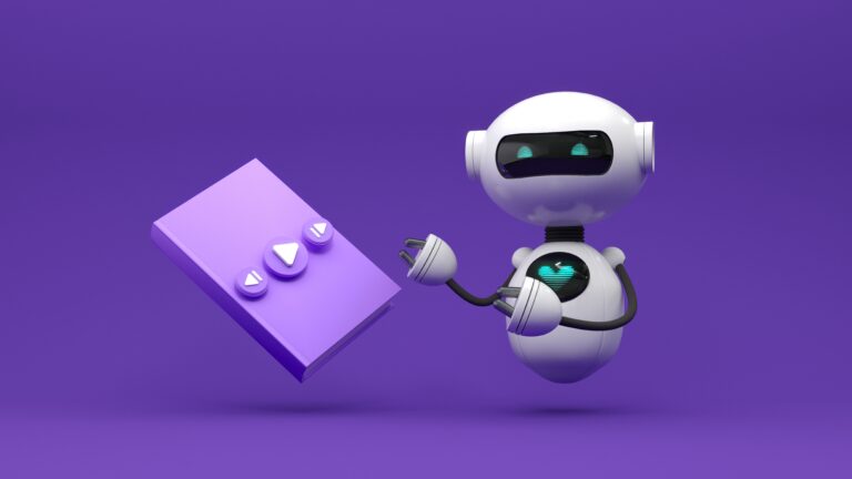 A robot with a phone, embedded into a post about relationships and AI