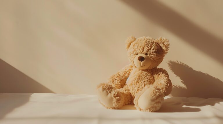 teddy bear on a warm background in an article on Masturbation and Children: What’s Normal, and How to Talk About It
