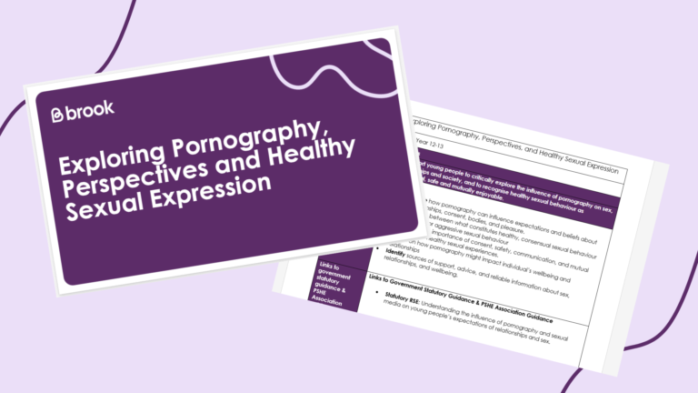 Screenshots of powerpoint and lesson plan for the 16-19 PAG resource