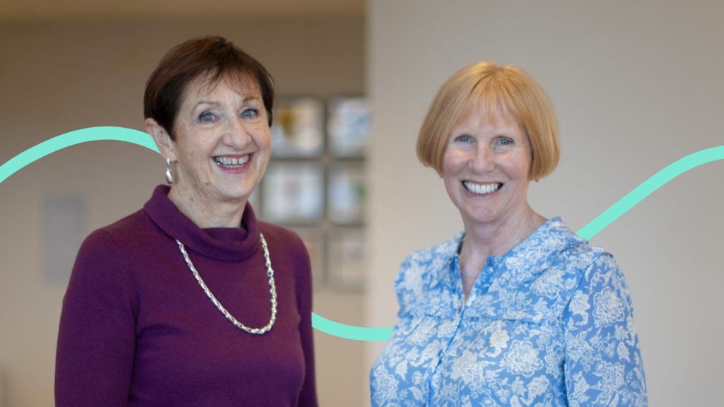 Helen Marshall (CEO) and Dame Sally (Chair of Trustees)