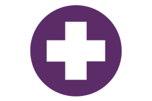 Plus sign indicating a pharmacy