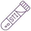 Icon of a STI test
