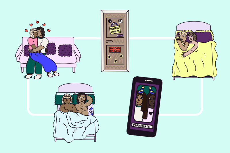 5 icons relating to consent and boundaries