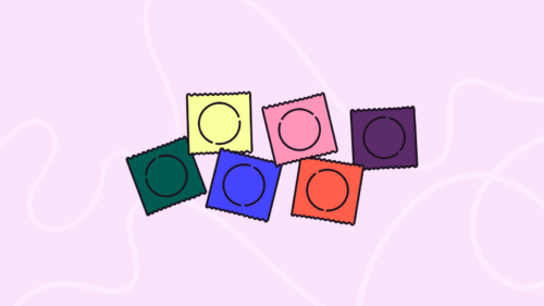 Illustration of some condoms