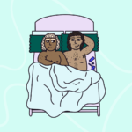 Two people in bed