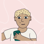 Young person on their phone