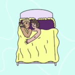 Two people in bed